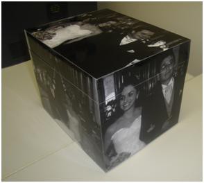 caixa porta  fotos R$ 70,00 ( vem com 8 álbuns dentro da caixa cabe 320 fotos ao total)